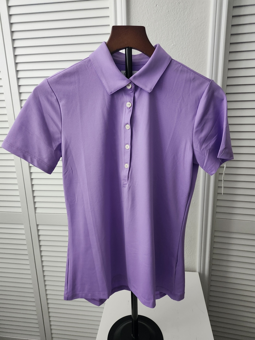 Greg Norman Collection Lavender Short Sleeve Polo